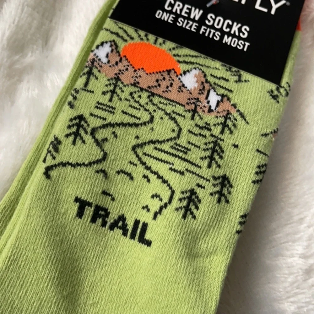 6/$20 New follow your own trail crew socks